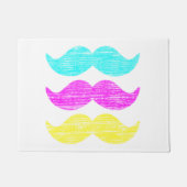 CMY Mustaches Deurmat (Voorkant)
