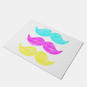 CMY Mustaches Deurmat (Schuin)