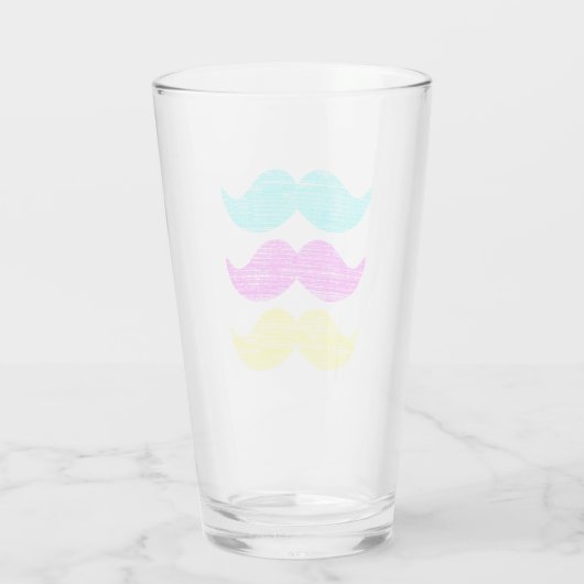 CMY Mustaches Glas (Achterkant)