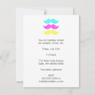 CMY Mustaches (letterdrukstijl) Kaart