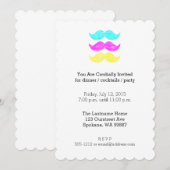 CMY Mustaches (letterdrukstijl) Kaart (Voorkant / Achterkant)