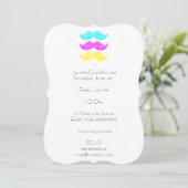 CMY Mustaches (letterdrukstijl) Kaart (Staand voorkant)