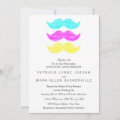 CMY Mustaches (letterdrukstijl) Kaart (Voorkant)