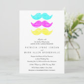 CMY Mustaches (letterdrukstijl) Kaart (Staand voorkant)