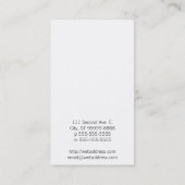 CMY Mustaches (letterdrukstijl) Visitekaartje (Achterkant)