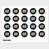 Cmy Ok Kleuren Digitale Ontwerp Sticker (Vel)
