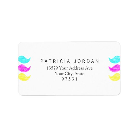 CMY Snorharen (letterpress stijl) Etiket (Voorkant)