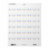 CMY Snorharen (letterpress stijl) Etiket (Full Sheet)