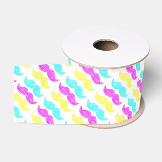 CMY Snorhartrand Grafische Kunst Grosgrain Lint (Spoel)