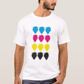CMYK-aardbeien T-shirt (Voorkant)
