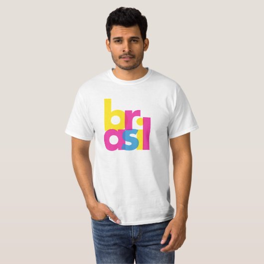 CMYK Brasil T-shirt (Voorkant volledig)