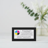 cmyk business visitekaartje (Staand voorkant)