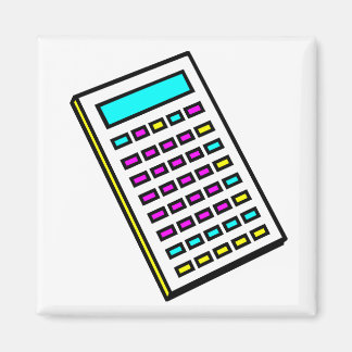 CMYK-calculator Retro Grafisch Magneet
