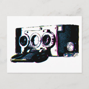 CMYK camera-Afbeelding Pop Briefkaart
