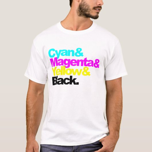 CMYK COLORS T-SHIRT (Voorkant)