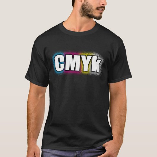 CMYk Dark T-shirt (Voorkant)