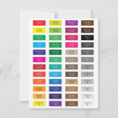 CMYK- en Hex Code Kleurvoorbeelden (Voorkant)