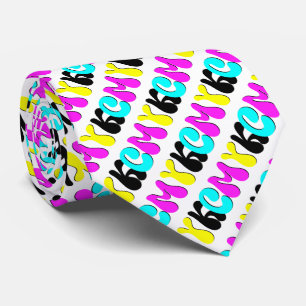 CMYK Funky Retro Stropdas