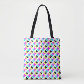 CMYK Funky Retro Tote Bag (Voorkant)