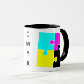 CMYK Jigzaagstukken Mok (Voorkant rechts)