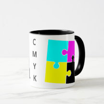 CMYK Jigzaagstukken