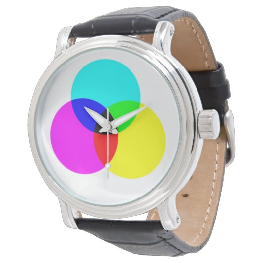 CMYK-kleur Horloge (Gekanteld)