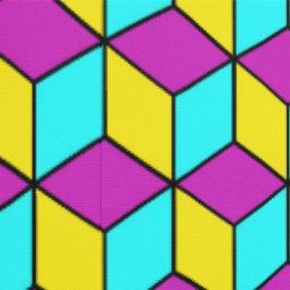 CMYK KUBUS beroemde kubussen geometrisch patroon i Behang