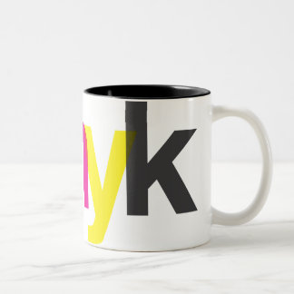 CMYK-Mok Tweekleurige Koffiemok
