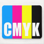 CMYK - mousepad Muismat (Voorkant)