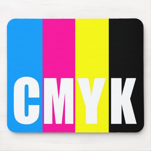 CMYK - mousepad Muismat (Voorkant)