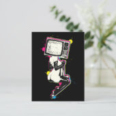 Cmyk pin-up briefkaart (Staand voorkant)