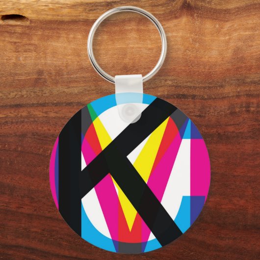 CMYK-pool Sleutelhanger (Voorkant)