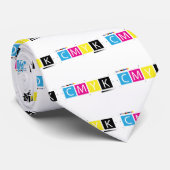 CMYK Pre-Press Kleuren Grafisch Ontwerper Printer Stropdas (Opgerold)
