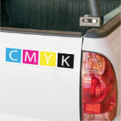CMYK-prepresskleuren Bumpersticker (Op Truck)