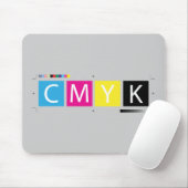 CMYK-prepresskleuren Muismat (Met muis)