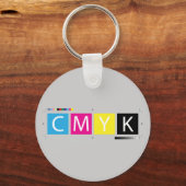 CMYK-prepresskleuren Sleutelhanger (Voorkant)