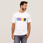 CMYK-prepresskleuren T-shirt (Voorkant volledig)
