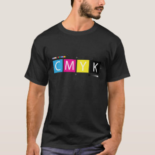 CMYK-prepresskleuren T-shirt