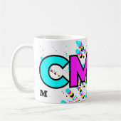 CMYK-schilderplaatjesmonogram Koffiemok (Links)