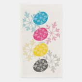 CMYK Snowflakes Servet (Voorkant)