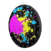 CMYK Splash Dartbord (Voorkant Rechts)