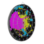 CMYK Splash Dartbord (Voorkant Links)