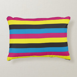 cmyk strepen achtergrond patroon grafische kleur c accent kussen