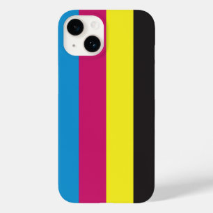 cmyk strepen achtergrond patroon grafische kleur c Case-Mate iPhone 14 hoesje