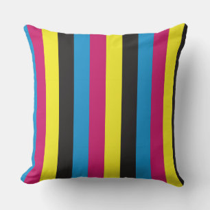 cmyk strepen achtergrond patroon grafische kleur c kussen