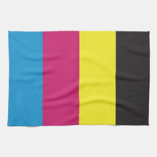 cmyk strepen achtergrondpatroon grafische kleur cy theedoek