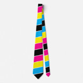 CMYK stropdas voor drukkers/grafisch ontwerpers mo (Voorkant)