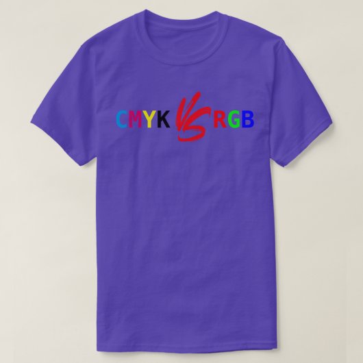CMYK versus RGB T-shirt (Design voorkant)