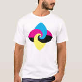 CMYK vlinder T-shirt (Voorkant)