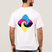 CMYK vlinder T-shirt (Achterkant)